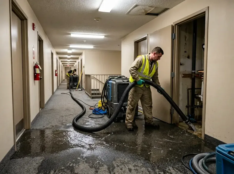 multi-unit-apartment-hallway-f-005 — frequently asked questions, Emergency Burst Pipe Water Extraction & Removal in Waukesha…